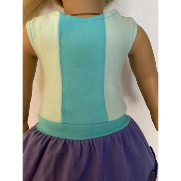 American Girl COLOR BLOCK OUTFIT ONLY Dress Leggings for 18" Doll - Picture 5 of 14